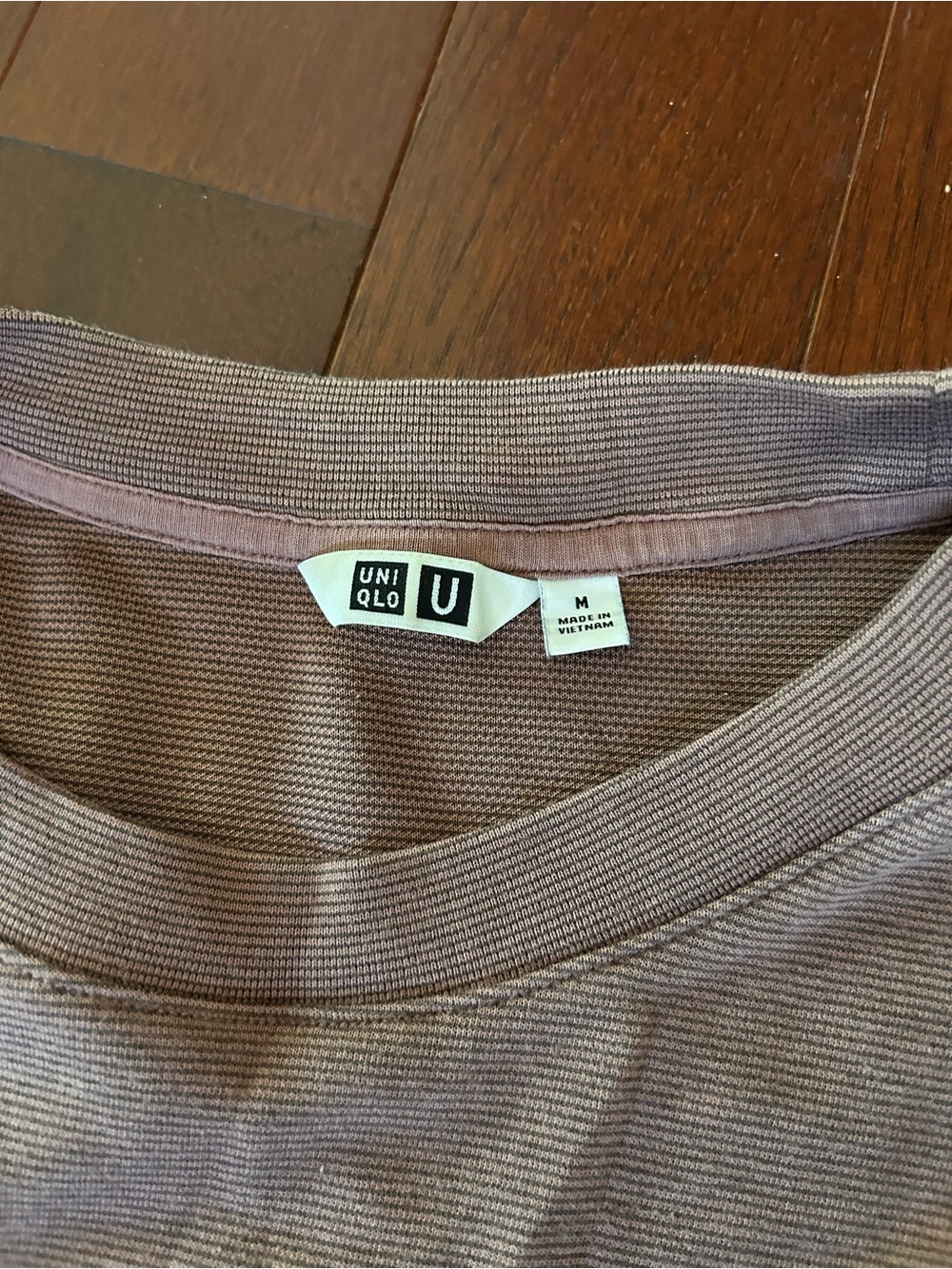 Uniqlo U AlRism Cotton Oversized T-Shirt (Size Medium) brown cotton blend - Picture 3 of 7